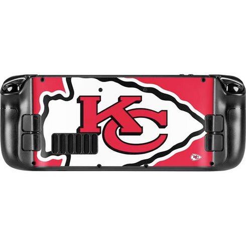 NFL Kansas City Chiefs Large Logo Steam Deck Handheld Gaming Computer Skin